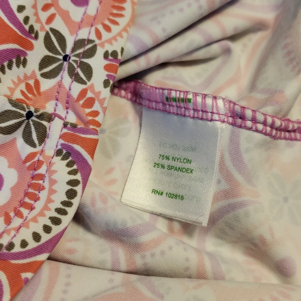 Garnet Hill Wave Rider Rashguard Top & Bottoms Swim Suit Sz 6